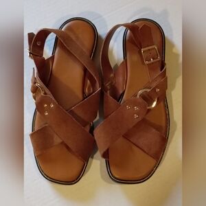 Lotinni Women's Brown Genuine Leather Size 40 Made In Italy